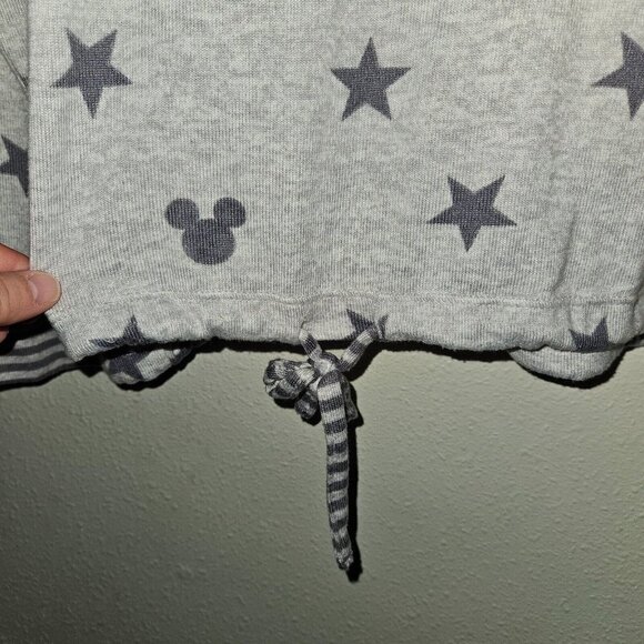 Disney Mickey Mouse 2-Pc Pajamas Lounge Set Top Pants Gray Stars Womens XXL READ - Picture 4 of 16